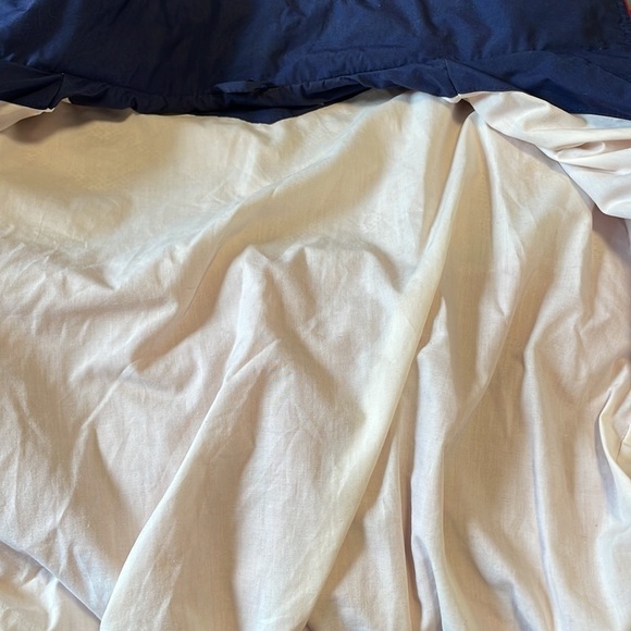 VTG 90s Jacket Gear Sports Boating Large Red Navy Blue Long Sleeve Windbreaker - Picture 14 of 14